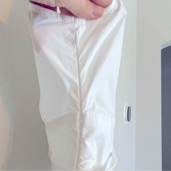 J Crew NWT Fitted Waist Shirt Dress in Cotton Poplin Size 2 in White | Belted - Picture 14 of 14